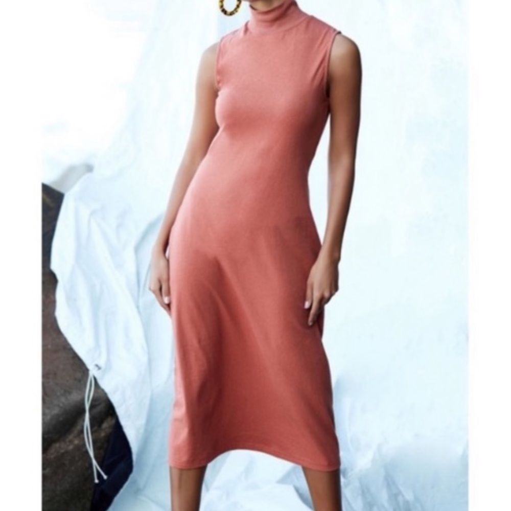 Callahan | Burnt Orange Sleeveless Dress